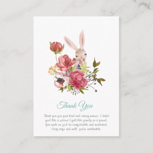 Verpleegster bedankkaartjes - Meerdere of enkele Advieskaart (Voorkant)