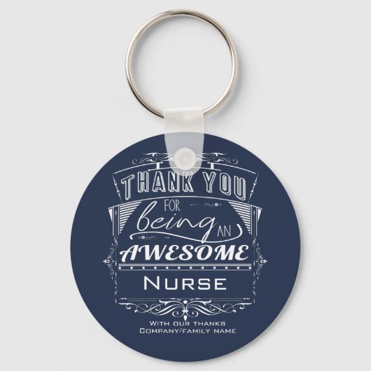 Verpleegster Bedankt voor je waardering Sleutelhanger (Voorkant)
