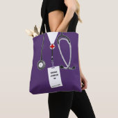 Verpleegster Beurs Paars Tote Bag (Dichtbij)