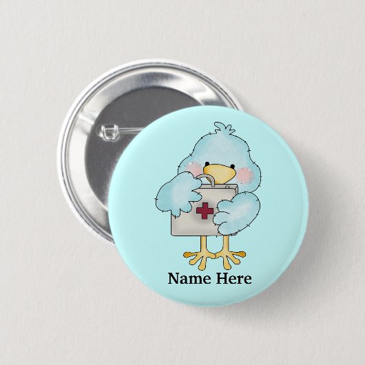 Verpleegster Birdie Button (Voorkant /achterkant)