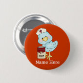 Verpleegster Birdie Button (Voorkant /achterkant)