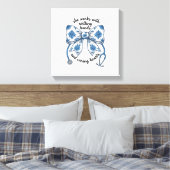 Verpleegster Bloem Boog Stethoscoop Vintage Gravur Canvas Afdruk (Insitu (Slaapkamer))