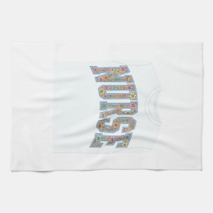 Verpleegster Bloem Varsity Lettering Shirt Ontwerp Theedoek