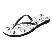 Verpleegster Bloemen Stethoscoop Teenslippers (Schuin)