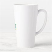 Verpleegster Bloementuin Jouw Naam Latte Mok (Rechts)