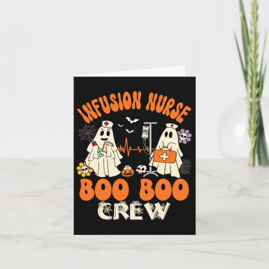 Verpleegster Boo Crew Halloween Nurse Ghost Costum Kaart (Voorkant)