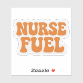 Verpleegster brandstof sticker