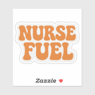 Verpleegster brandstof sticker