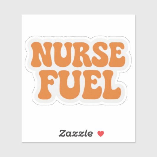 Verpleegster brandstof sticker (Vel)