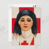  verpleegster briefkaart (Voorkant / Achterkant)