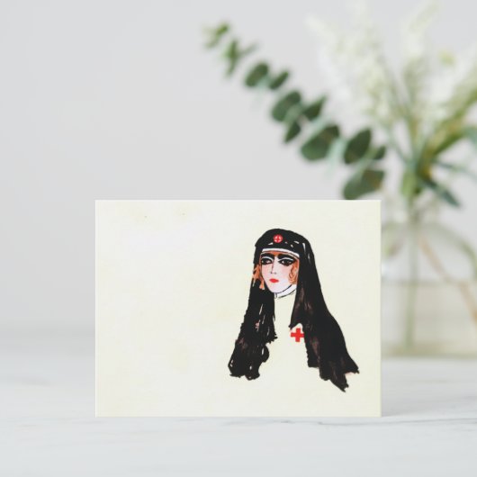  verpleegster briefkaart (Staand voorkant)