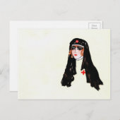  verpleegster briefkaart (Voorkant / Achterkant)