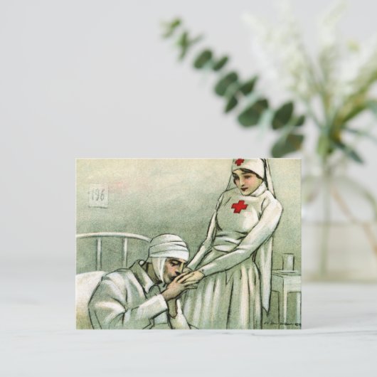  verpleegster briefkaart (Staand voorkant)