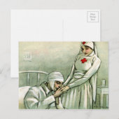  verpleegster briefkaart (Voorkant / Achterkant)