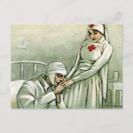 verpleegster briefkaart