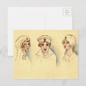  verpleegster briefkaart (Voorkant / Achterkant)