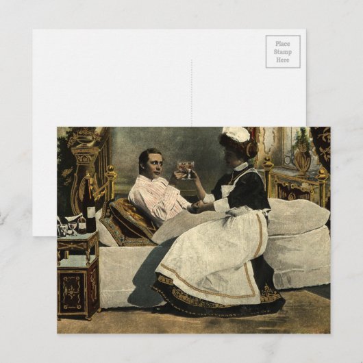  verpleegster briefkaart (Voorkant / Achterkant)