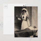  verpleegster briefkaart (Voorkant / Achterkant)