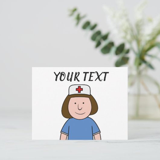 Verpleegster Briefkaart (Staand voorkant)
