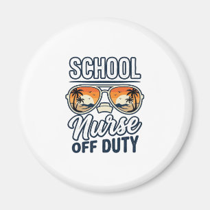 Verpleegster buiten dienst Vintage zonnebril shirt Magneet
