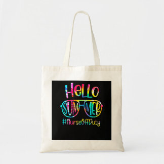 Verpleegster buiten dienst Zomer strandvakantie v Tote Bag