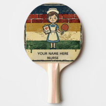 Verpleegster Cadeau Aangepaste Ping Pong Paddle, N