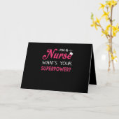 Verpleegster Cadeau | Ik Ben Een Verpleegster Wat  Kaart (Gele Bloem)