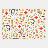 Verpleegster Cadeau Inpakpapier Vel (Voorkant 2)