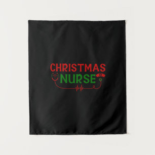 Verpleegster Cadeau Kerstverpleegster Wandkleed