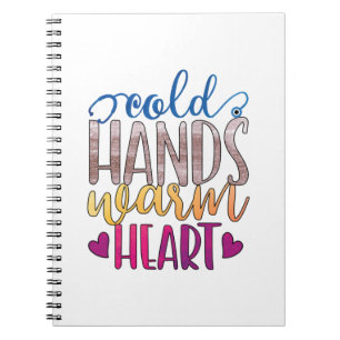 Verpleegster Cadeau   Koude Handen Warm Hart Notitieboek