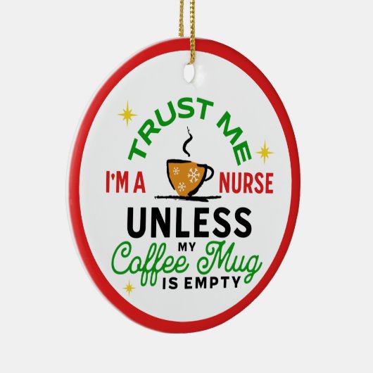 Verpleegster Cadeau Medische Gezondheidszorg Grapp Keramisch Ornament (Rechts)