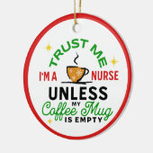 Verpleegster Cadeau Medische Gezondheidszorg Grapp Keramisch Ornament (Links)