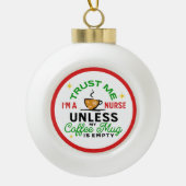 Verpleegster Cadeau Medische Gezondheidszorg Grapp Keramische Bal Ornament (Voorkant)