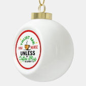 Verpleegster Cadeau Medische Gezondheidszorg Grapp Keramische Bal Ornament (Rechts)