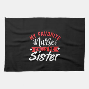 Verpleegster Cadeau Mijn Favoriete Verpleegster No Theedoek