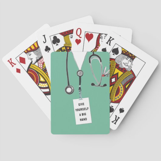 Verpleegster Cadeau Pokerkaarten (Achterkant)