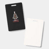 Verpleegster Cadeau | Prettig Kerstfeest Badge (Voor- en achterkant)