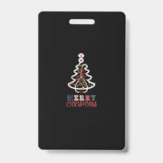 Verpleegster Cadeau | Prettig Kerstfeest Badge (Voorzijde)