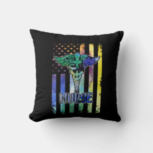 Verpleegster Cadeau Verpleegster Amerikaanse Vlag Kussen
