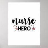 Verpleegster Cadeau Verpleegster Held Poster (Voorkant)