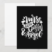 Verpleegster Cadeau | Verpleegster zowel koningin  Kaart (Voorkant / Achterkant)