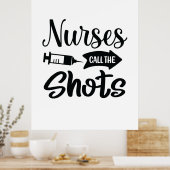 Verpleegster Cadeau Verpleegsters Hebben Het Voor  Poster (Keuken)