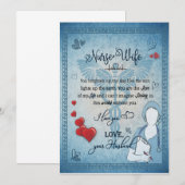 Verpleegster Cadeau voor Vrouw | Brief aan Vrouw v Kaart (Voorkant / Achterkant)