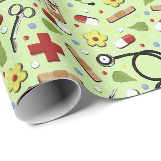 Verpleegster Cadeaupapier (Rol Hoek)