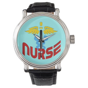 Verpleegster Caduceus (Aangepaste kleurverandering Horloge