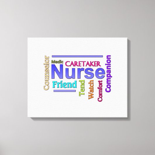 Verpleegster Canvas Kunst (Voorkant)