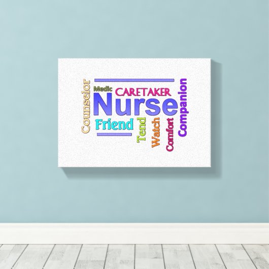 Verpleegster Canvas Kunst (Insitu (Houten vloer))