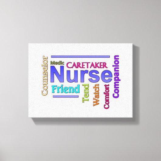 Verpleegster Canvas Kunst (Voorkant)