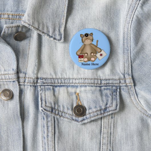 Verpleegster Cat Button (In situ)