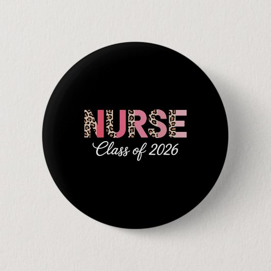 Verpleegster Cl Van 2026 Ronde Button 5,7 Cm (Voorkant)